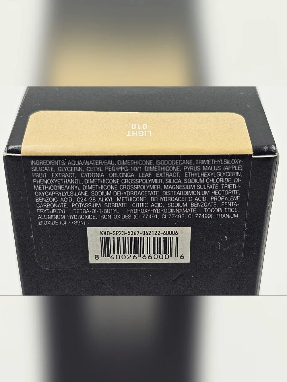 KVD Good Apple Full Coverage Serum Foundation Shade Light 010 1.01 fl oz